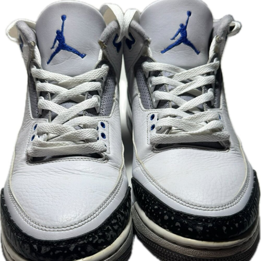 Air Jordan 3 Retro White Racer Blue Black Mens Shoes Size 11 CT8532 140